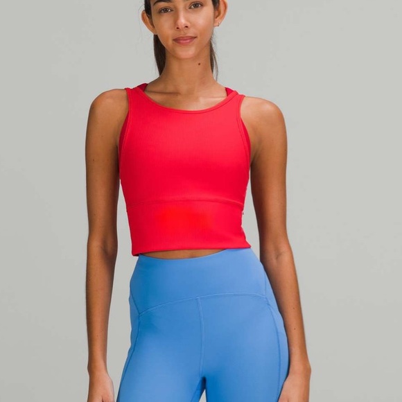 lululemon athletica Tops - Lululemon Power Pivot Ribbed Tank Top
